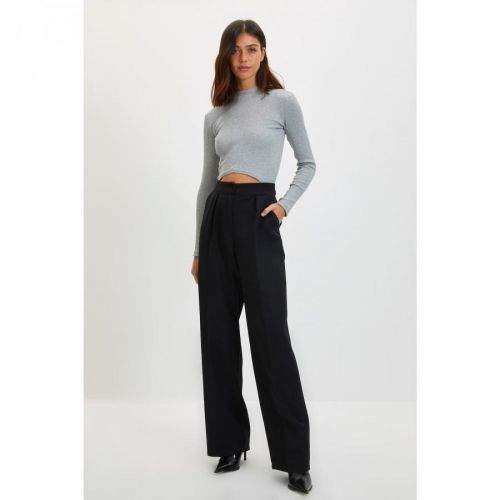 Trendyol Black Wide Leg Trousers