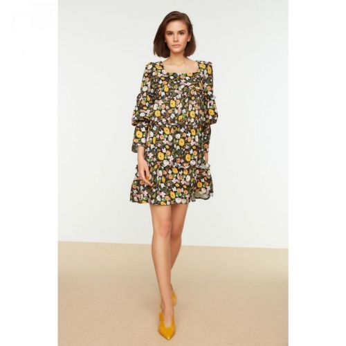 Trendyol Multicolored Square Collar Dress