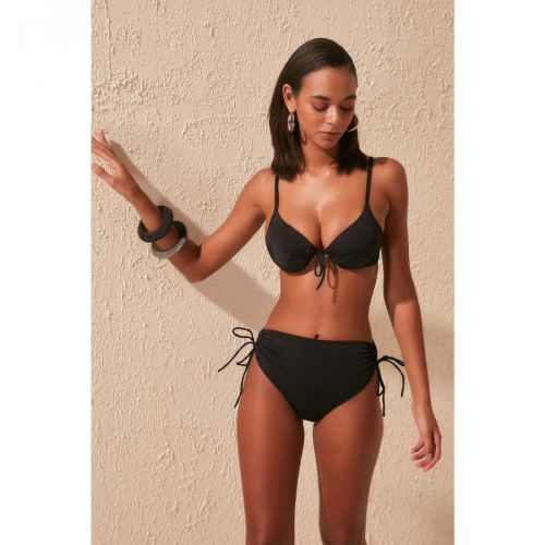 Dámské plavky spodní díl Trendyol TBESS20BA0240/BLACK