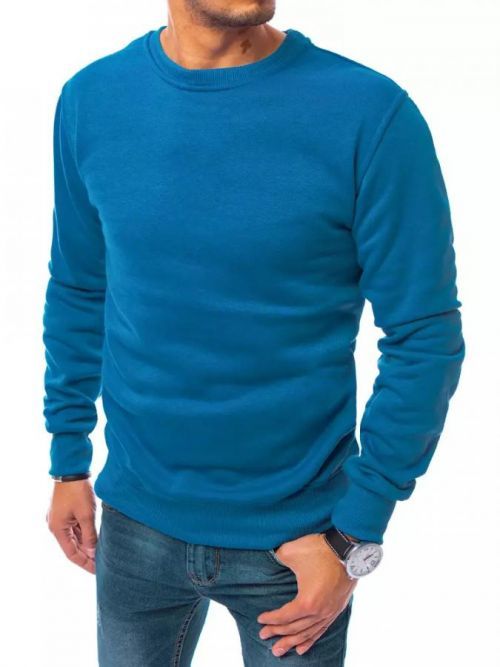 Men's smooth dark blue sweatshirt Dstreet BX5058