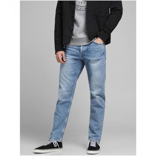 Světle modré straight fit džíny Jack & Jones Chris - Pánské