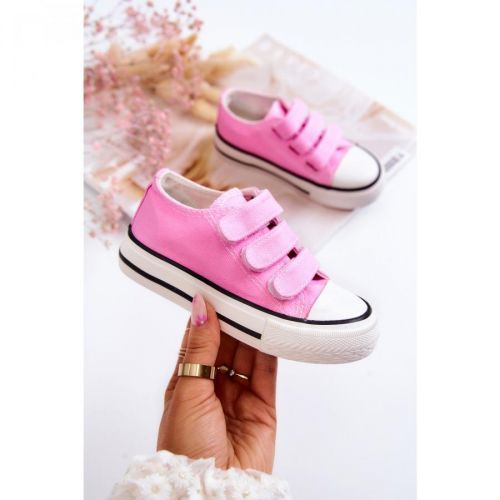 Children's Sneakers With Velcro Pink Bernie