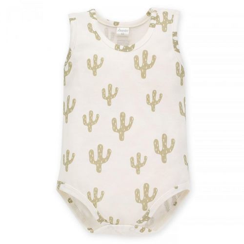 Pinokio Kids's Free Soul Sleeveless Bodysuit Ecru/Print