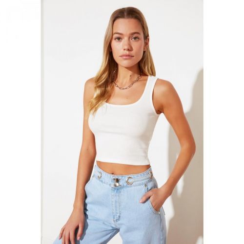Dámský top Trendyol Ecru