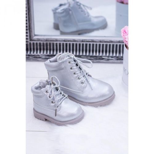 Powder Silver Warm Children's Trapers Boots Dexter