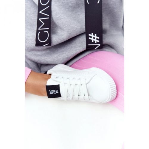 Women's Leather Sneakers BIG STAR HH274071 White-Black