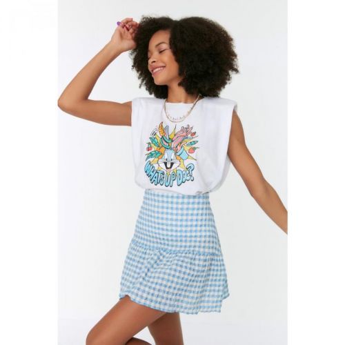 Trendyol Blue Mini Skirt