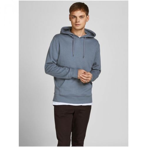 Modrá basic mikina s kapucí Jack & Jones Basic - Pánské