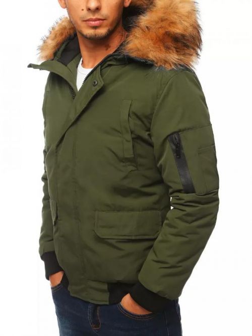Green men's jacket Dstreet TX3941