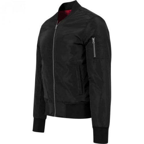 2-Tone Bomber Jacket blk/blk