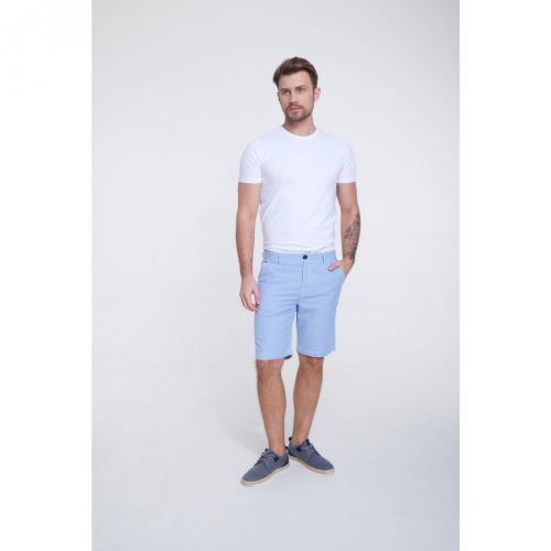 Big Star Man's Bermuda shorts Shorts 111270 Light blue Woven-404