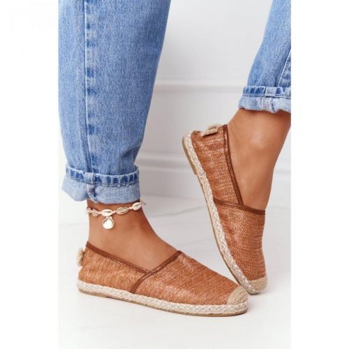 Espadrilles On Straw Sole Lu Boo Brown