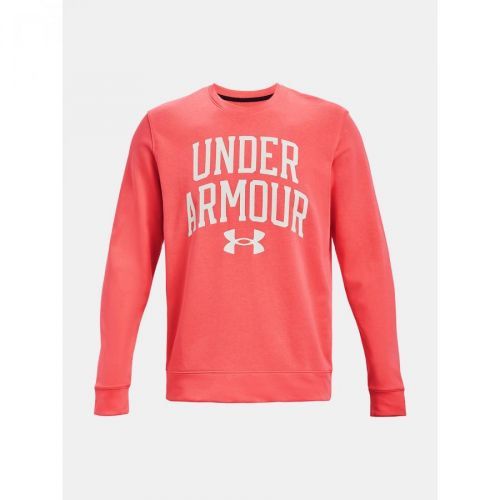 Under Armour Mikina UA RIVAL TERRY CREW-RED - Pánské