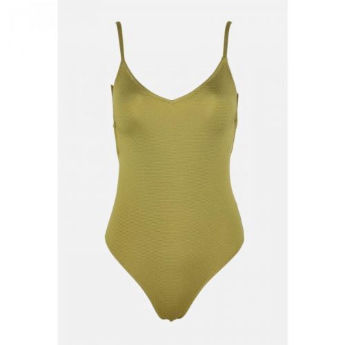 Trendyol Green Textured Swimsuit