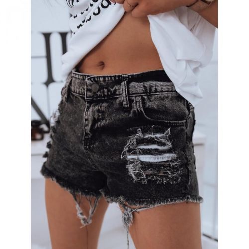Women's denim shorts TENSY dark gray SY0212