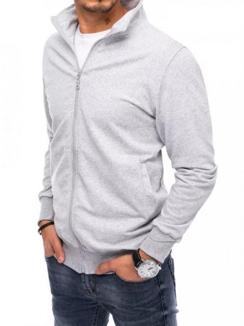 Light gray men's sweatshirt Dstreet BX5085