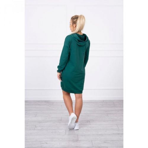 Hooded dress green