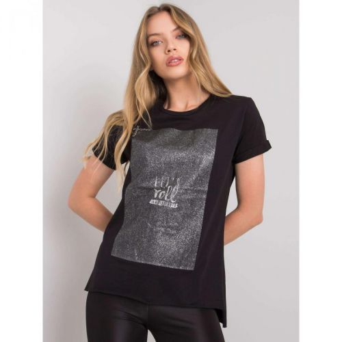 Black cotton t-shirt