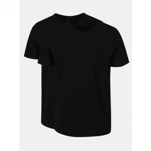 Sada dvou černých basic triček s krátkým rukávem Jack & Jones Basic