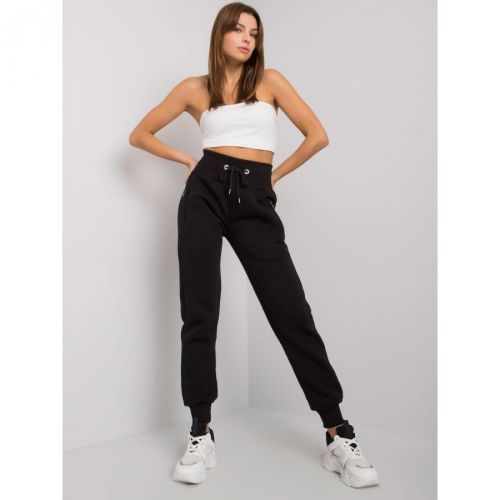 Black cotton sweatpants