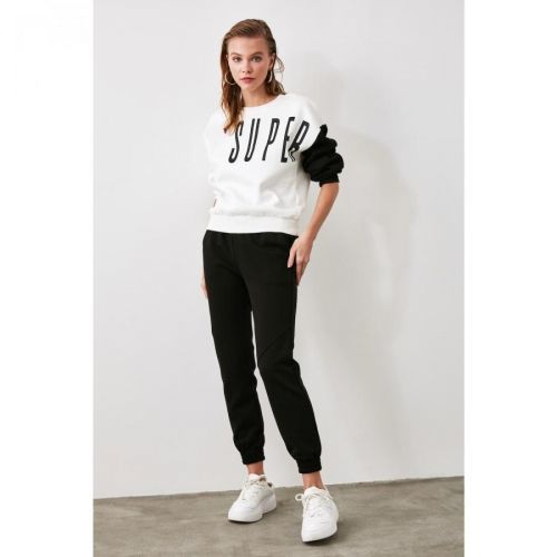 Trendyol Blue Basic Jogger Raised Knitted Sweatpants