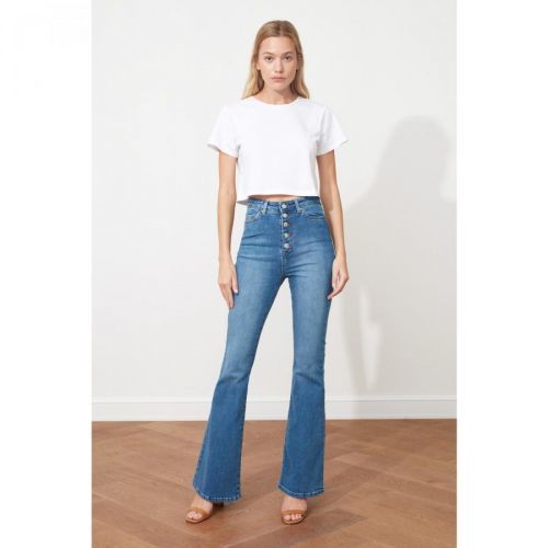 Dámské rifle Trendyol Flare Jeans