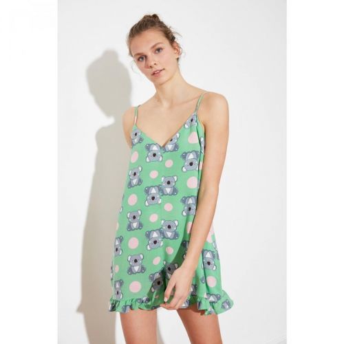 Dámská noční košile Trendyol Ecru