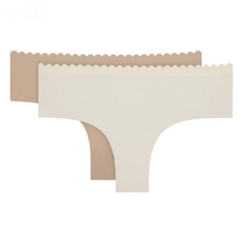 DIM BODY TOUCH COTTON HIPSTER 2x - Women's cotton panties 2 piece - white - body