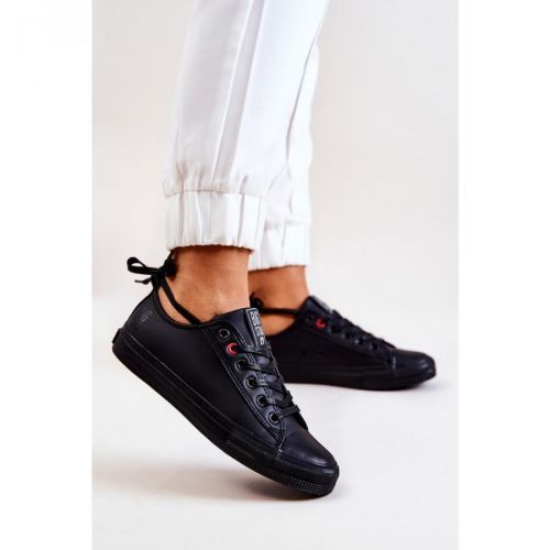 Low Leather Trainers Big Star JJ274006 Black