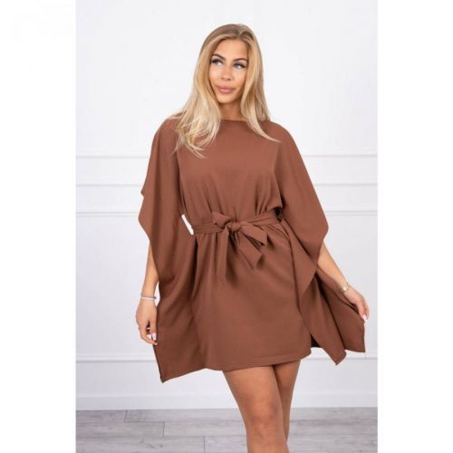 Dress batwings Oversize brown