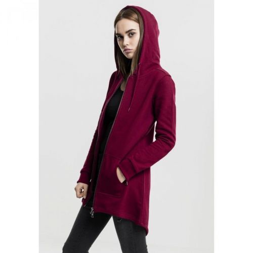 Ladies Sweat Parka burgundy