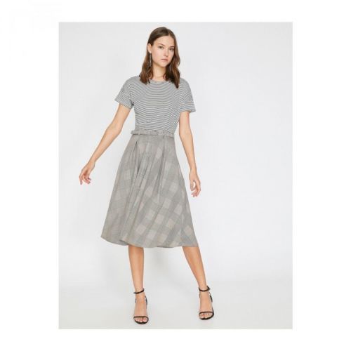 Koton Check Skirt