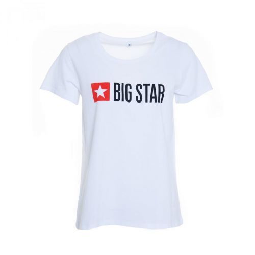 Big Star Woman's T-shirt_ss T-shirt 158859 Cream Knitted-101