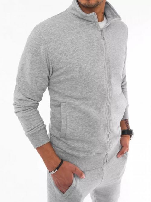 Gray men's zipped sweatshirt Dstreet BX5036