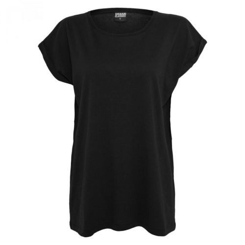 Ladies Extended Shoulder Tee black