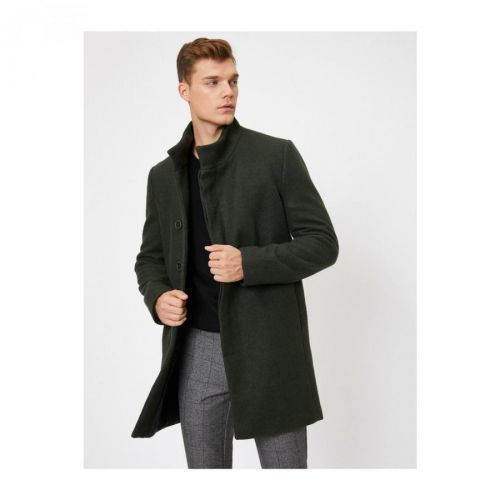 Koton Button Detailed Coat