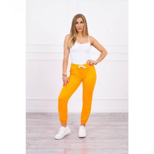 Cotton pants orange neon