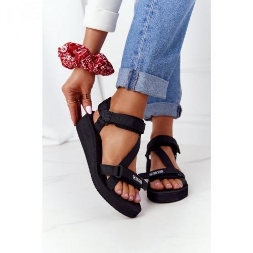 Foam Wedge Sandals Big Star FF274A349 Black