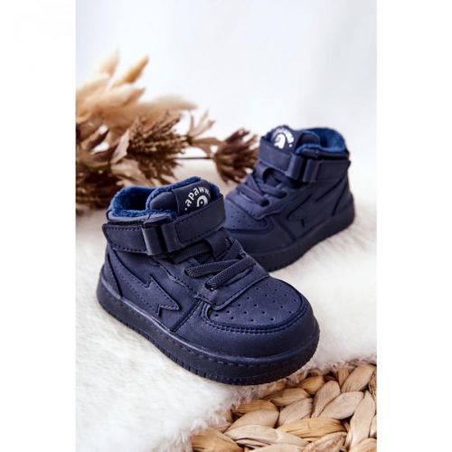 Children's Insulated High Sneakers Navy Clafi