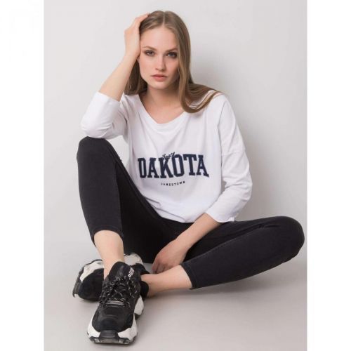 RUE PARIS White blouse with a print