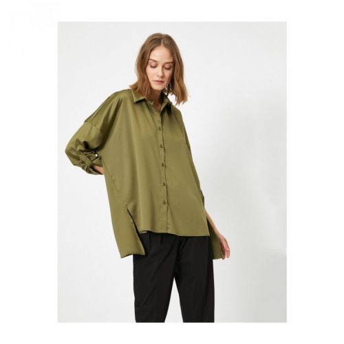 Koton Long Sleeve Satin Shirt