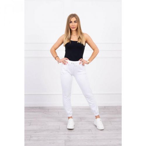 Cotton pants white