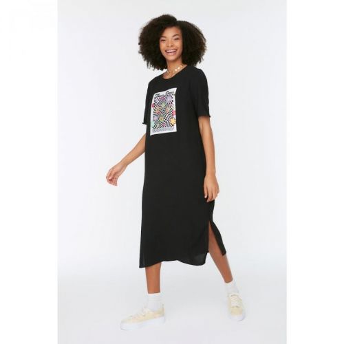 Trendyol Black Printed Dress