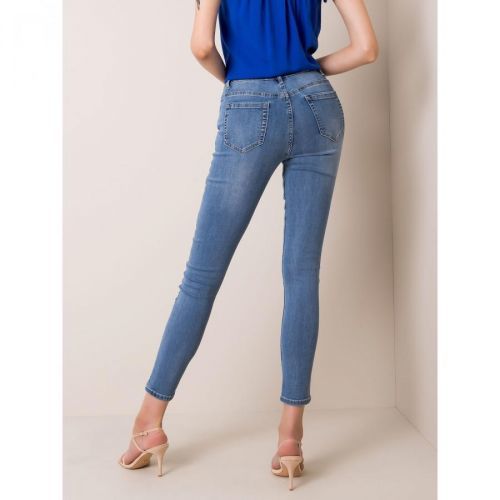 Blue women's denim pants