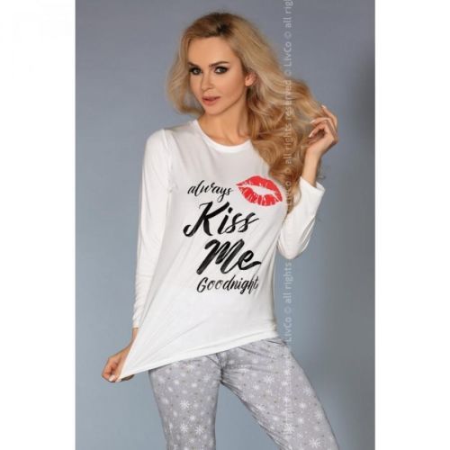 Pajamas Sweet Kiss 109 Ecru-gray