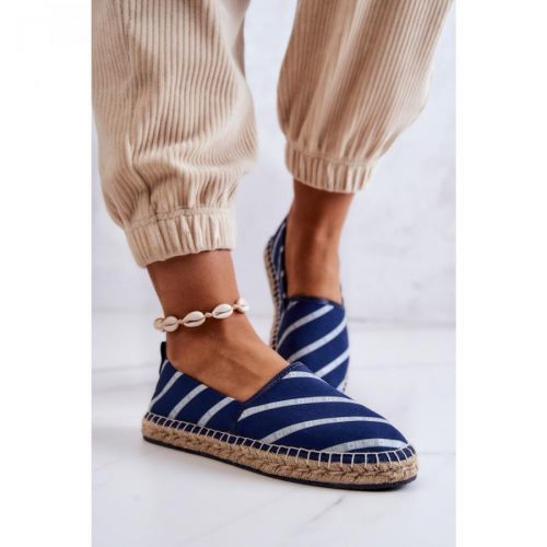 Women's Classic Espadrilles Big Star JJ274960 Navy blue