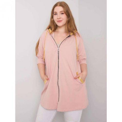 Dusty pink women's plus size sweatshirt