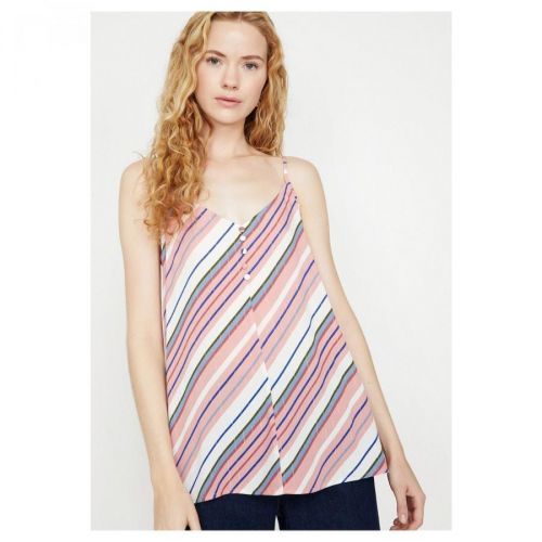 Koton Women's Blue Striped Singlet