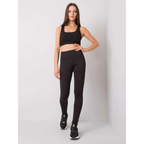 Women's black sports leggings