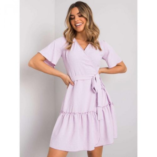 Light purple dress with a tie